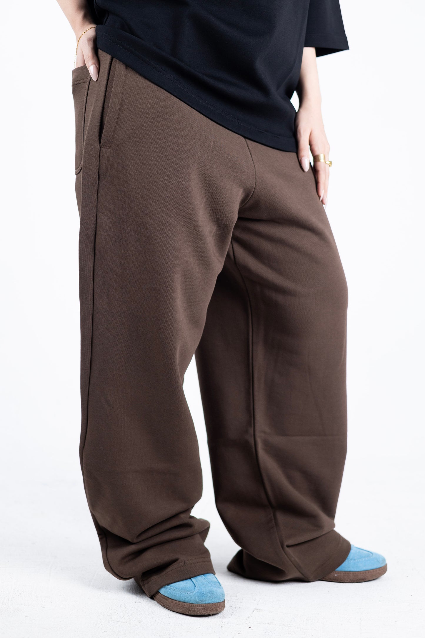 Wide-Leg Street Joggers