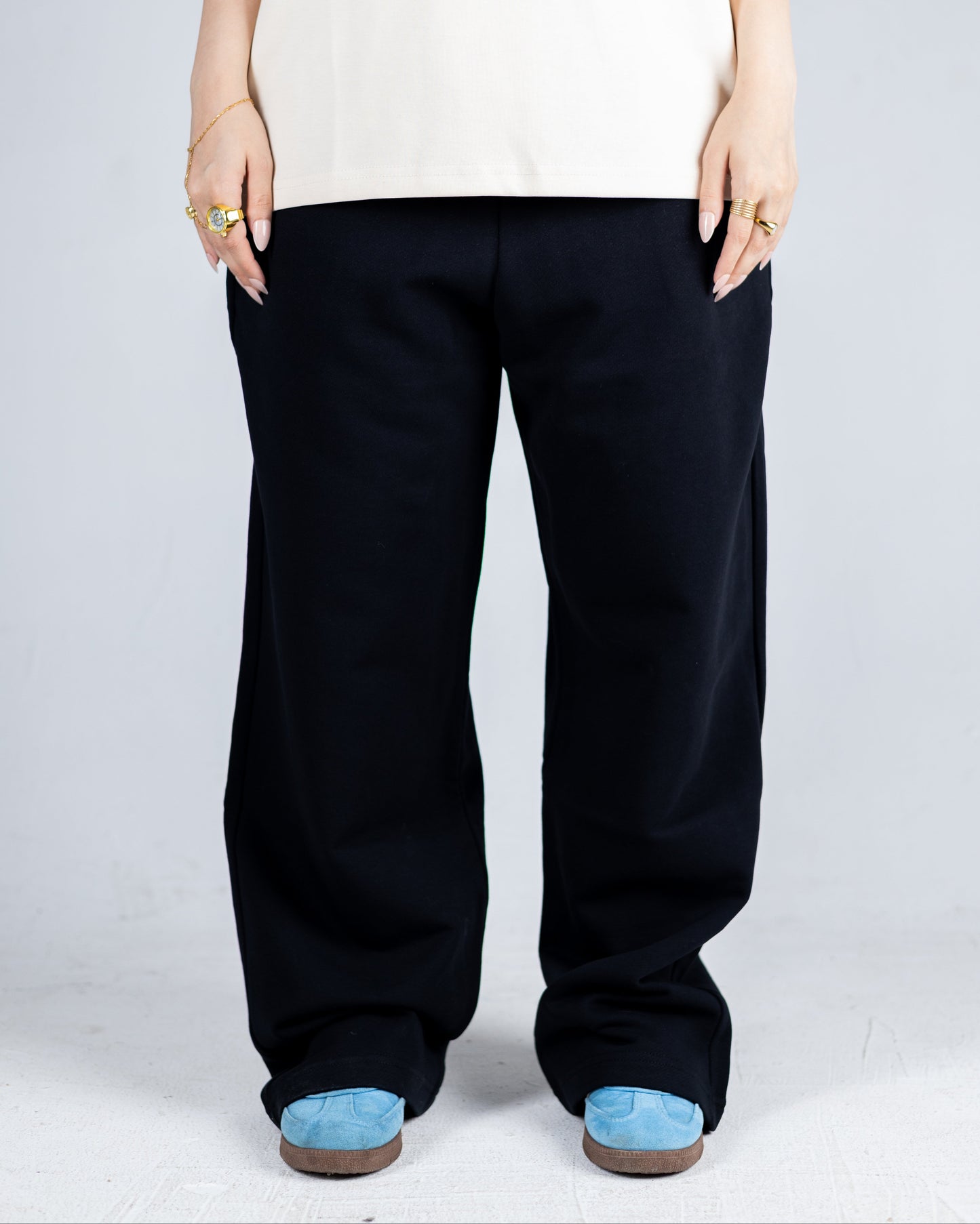 Wide-Leg Street Joggers