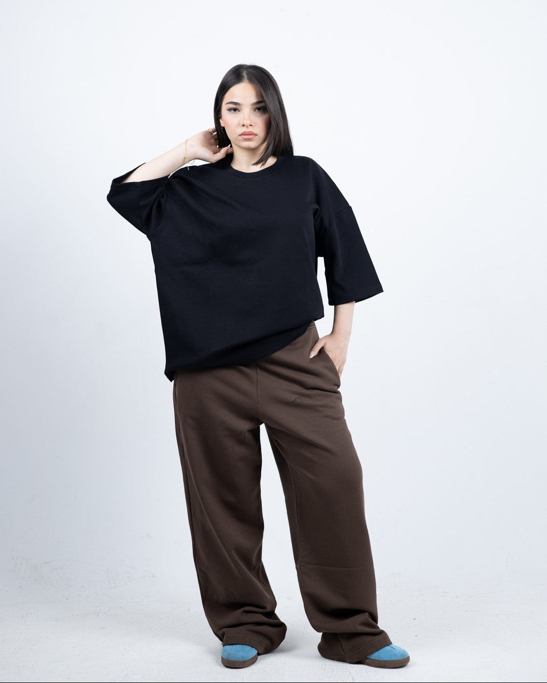 Wide-Leg Street Joggers